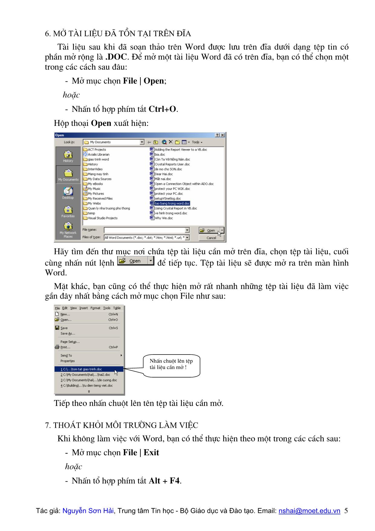 Giới thiệu phần mềm Microsoft Winword trang 5