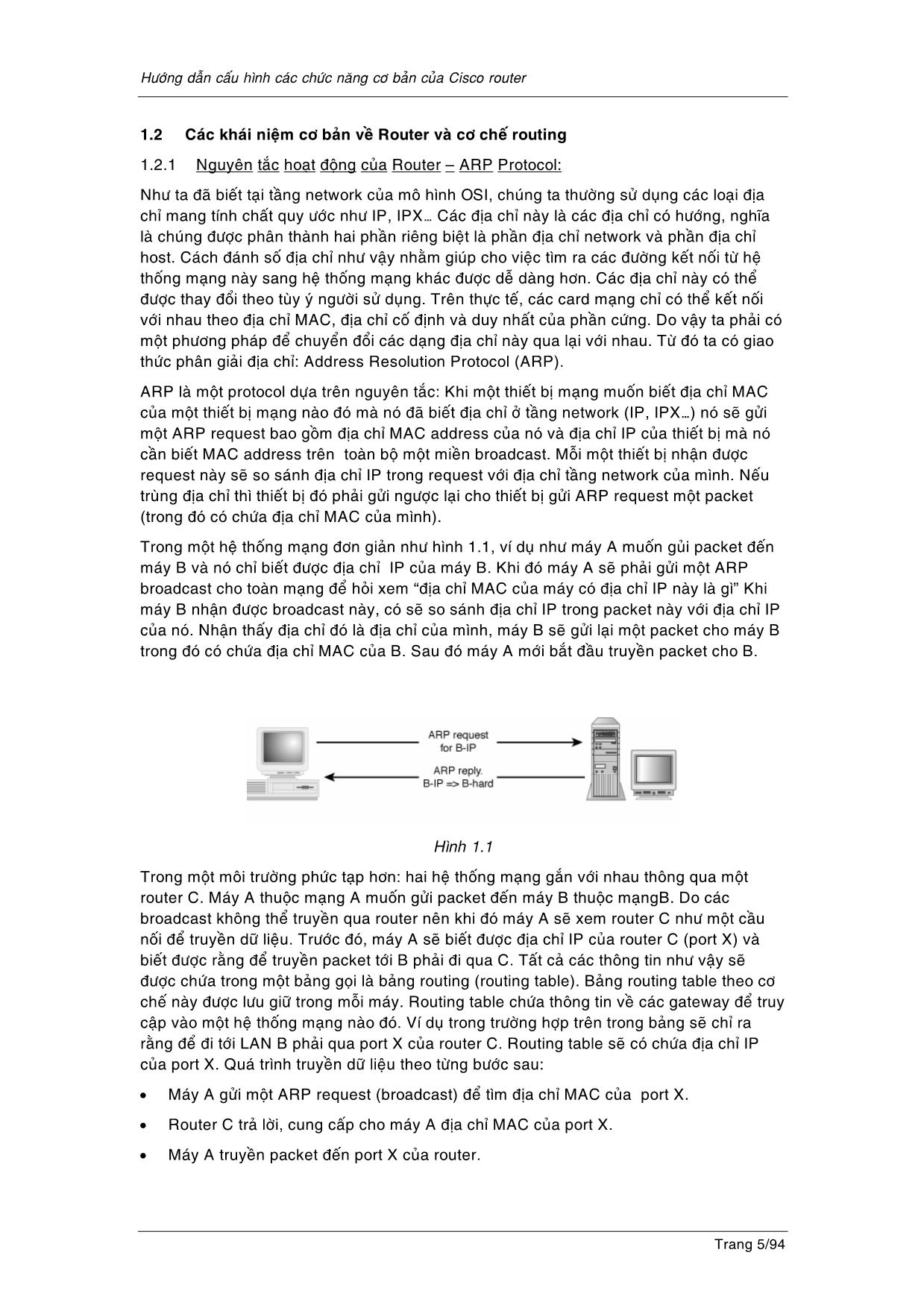 Hướng dẫn cấu hình các tính năng cơ bản cho cisco router trang 5