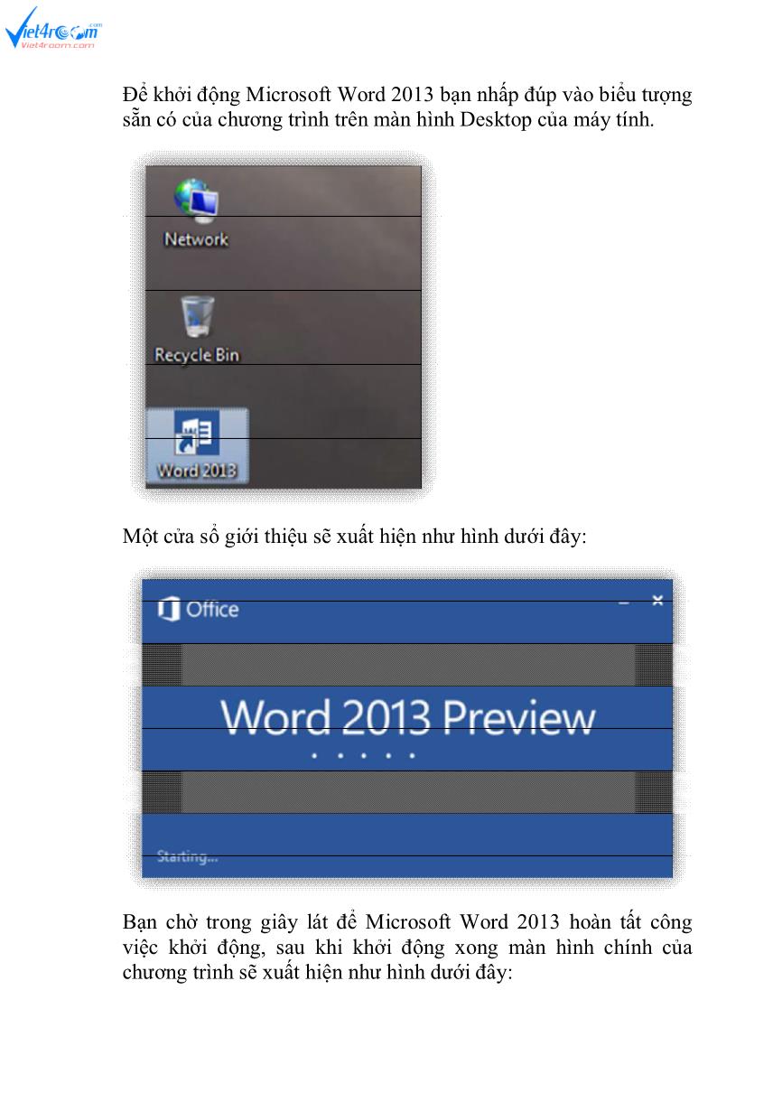 Làm quen với Microsoft Word 2013 trang 4
