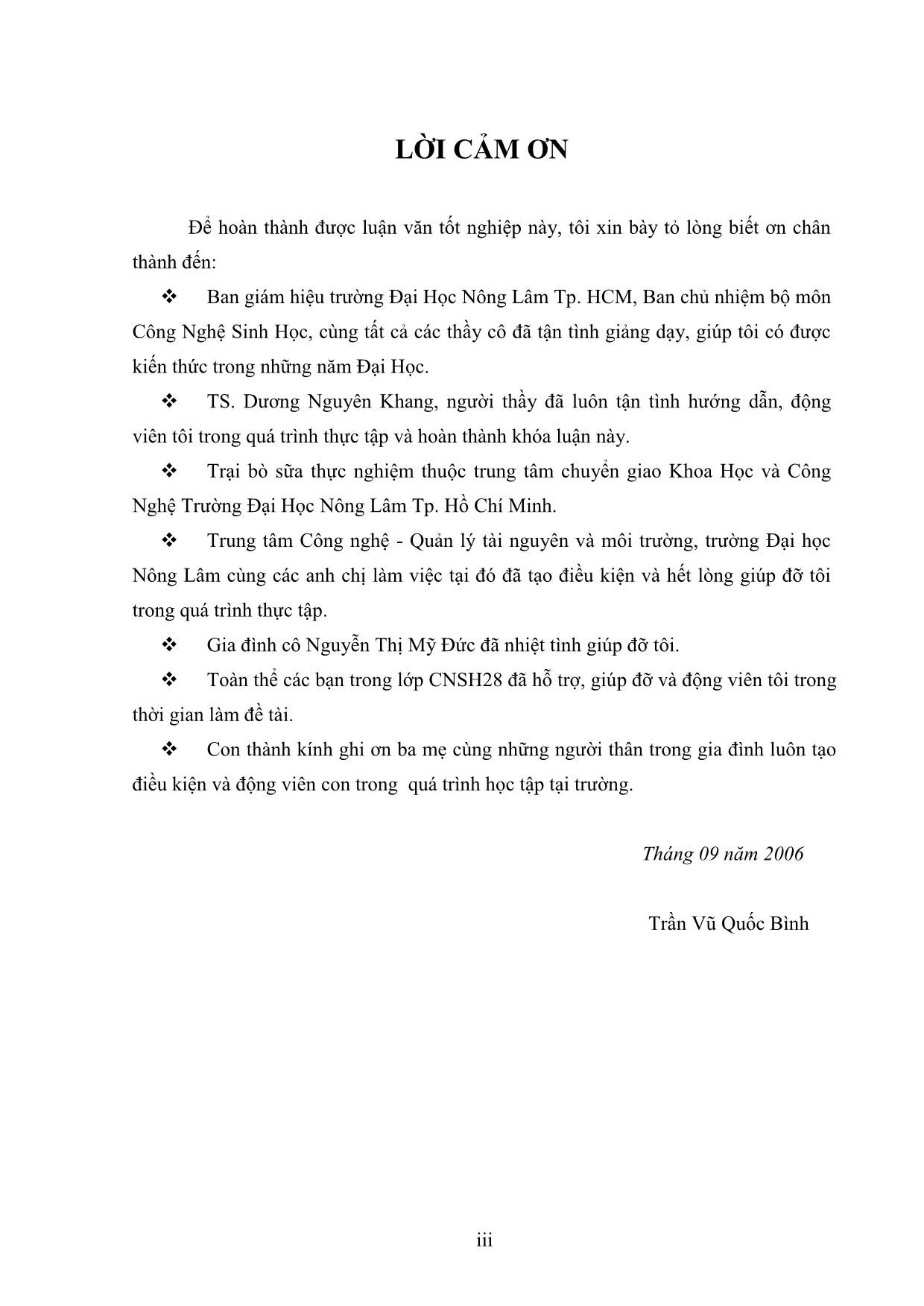 Luận văn Ảnh hưởng nồng độ phân bõ lên khả năng sinh gas của hầm ủ kt1 Trung Quốc trang 4