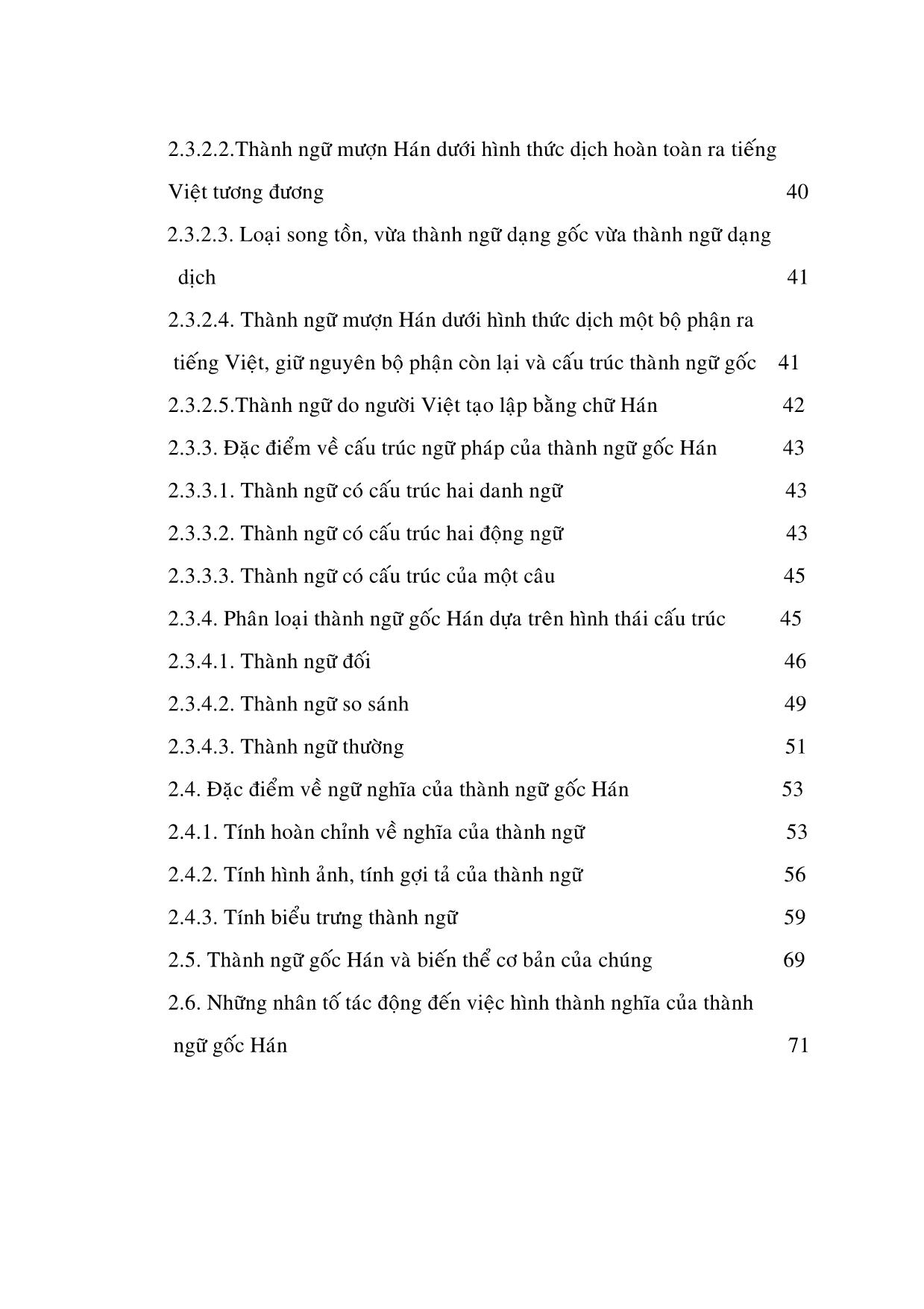Luận văn Một vài đặc điểm ngôn ngữ của thành ngữ gốc hán trong tiếng việt trang 5