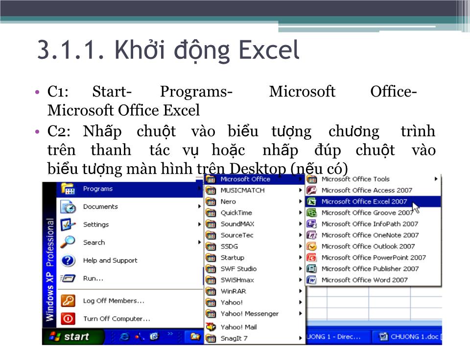 Microsoft Excel 2007 trang 4