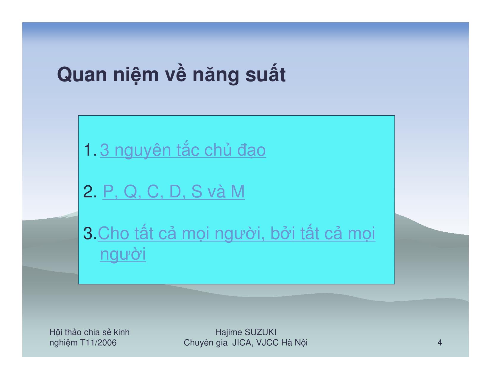 Năng suất và 5S Bí mật sự thành công tại Nhật bản trang 4