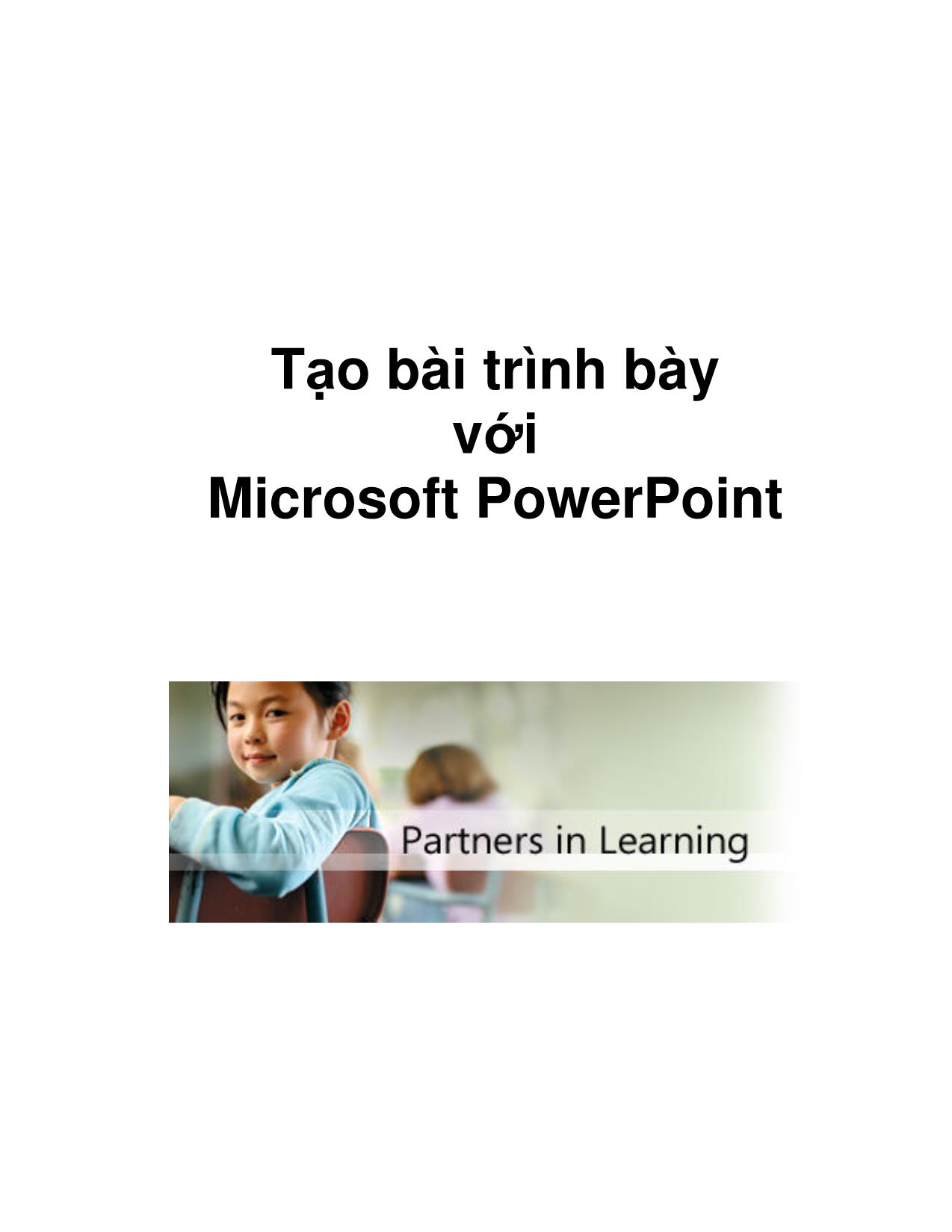 Tạo bài trình bày với Microsoft PowerPoint trang 1
