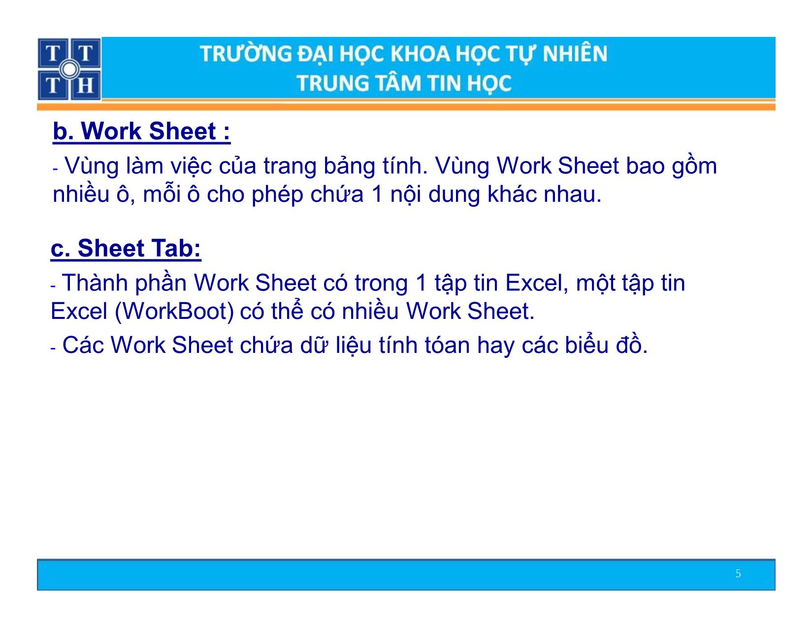 Tổng quan về excel trang 5