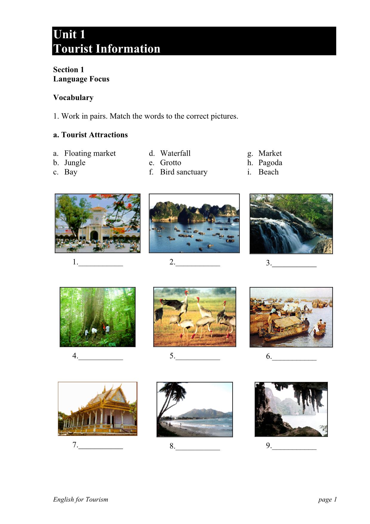 Tourist Information trang 1