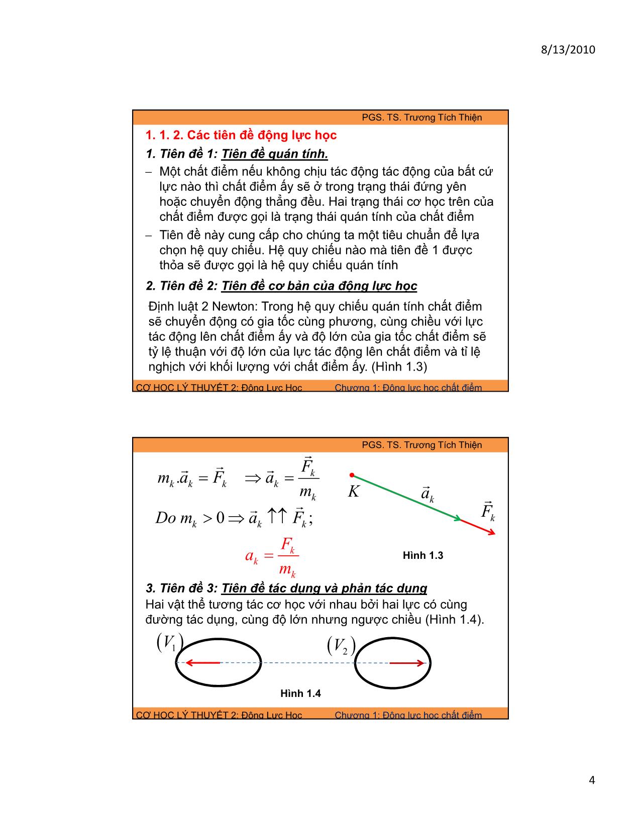 Bài giảng Động lực học trang 4