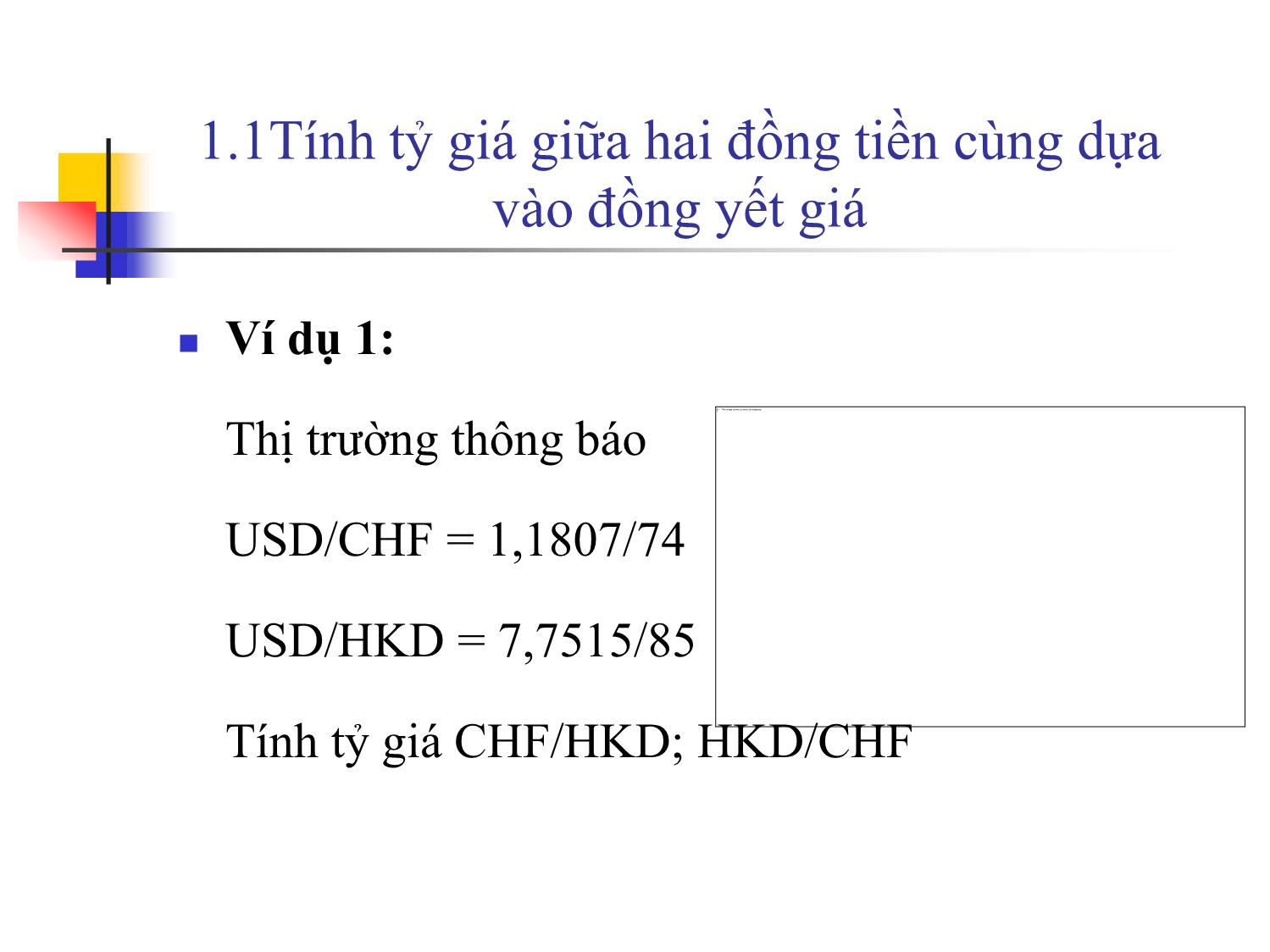 Bài giảng Tính tỷ giá chéo trang 5