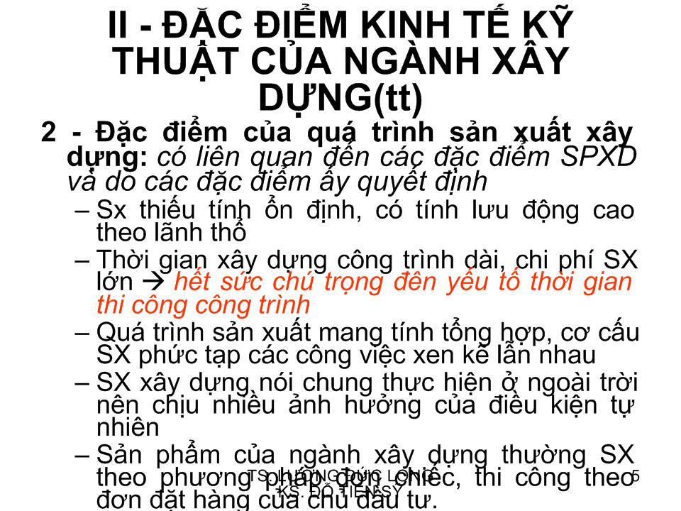 Bài giảng Tổ chức quản lý xây dựng cơ bản trang 5