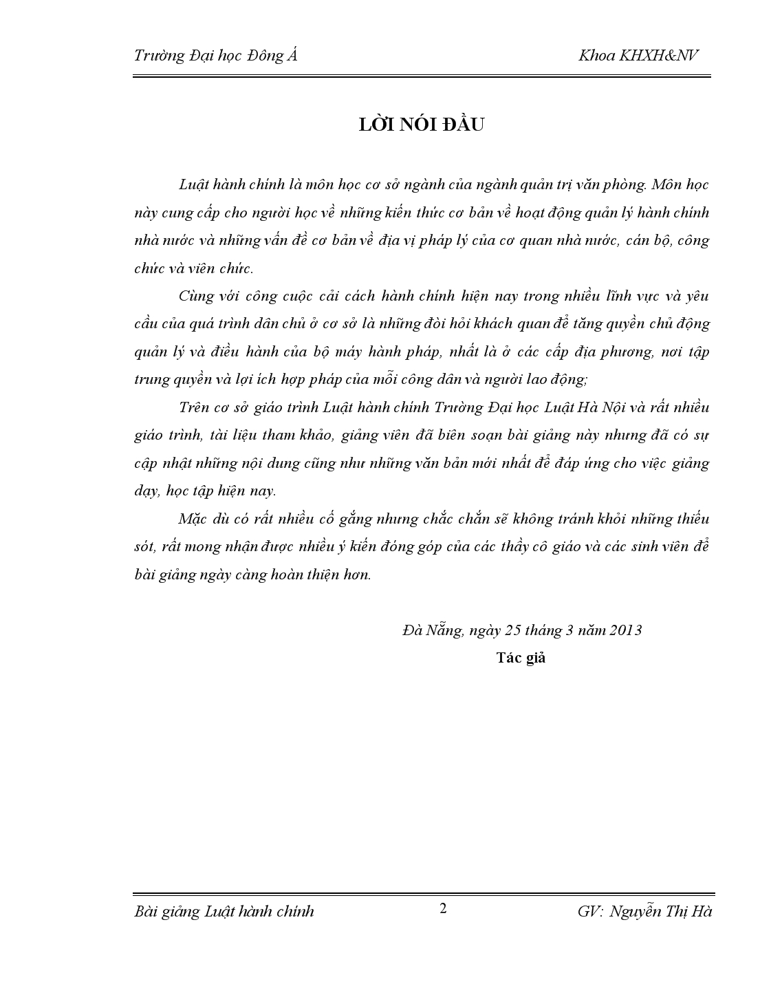 Bài giảng về luật hành chính Việt Nam trang 2