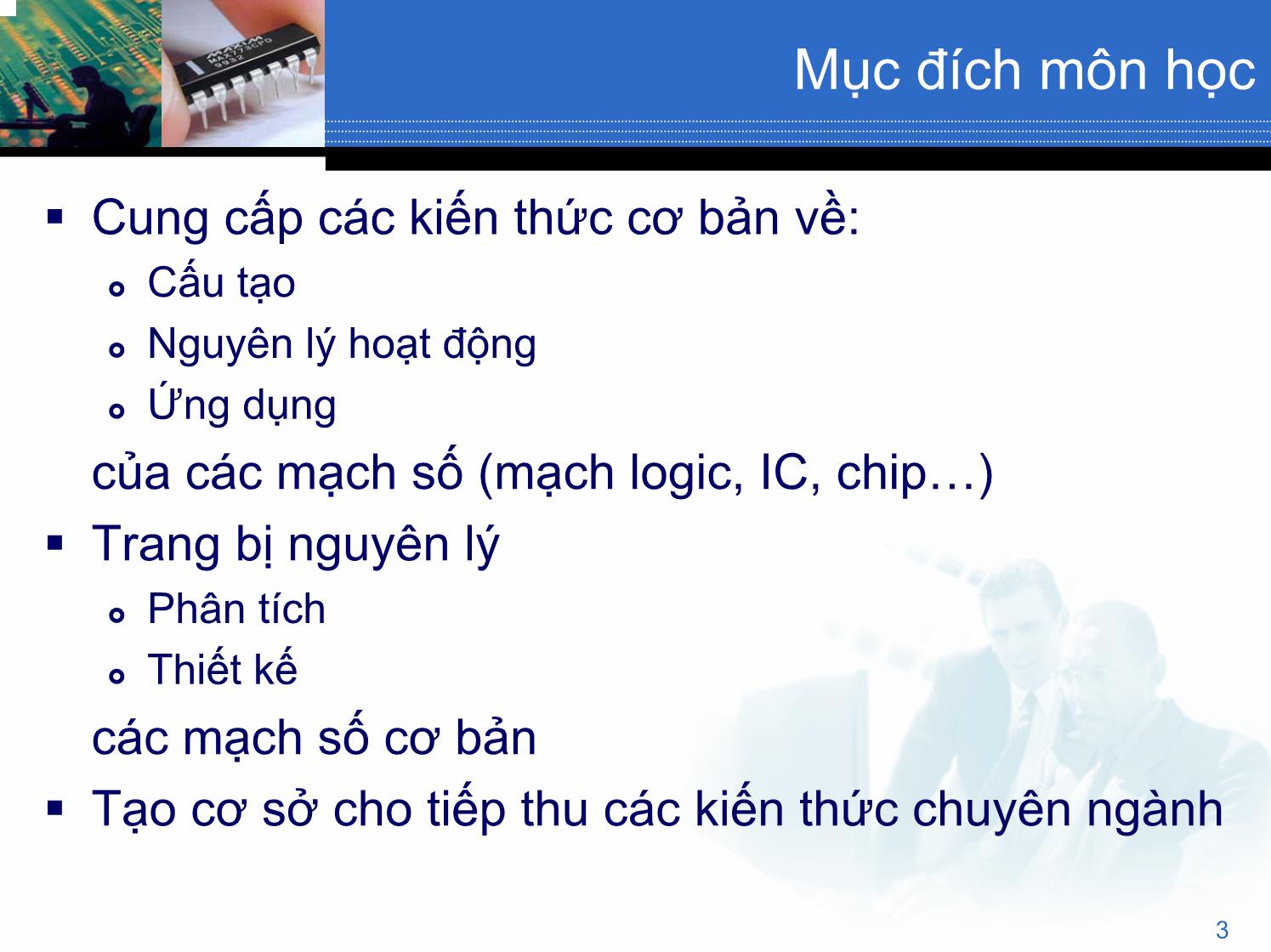 Bài giảng về môn Điện tử số trang 3