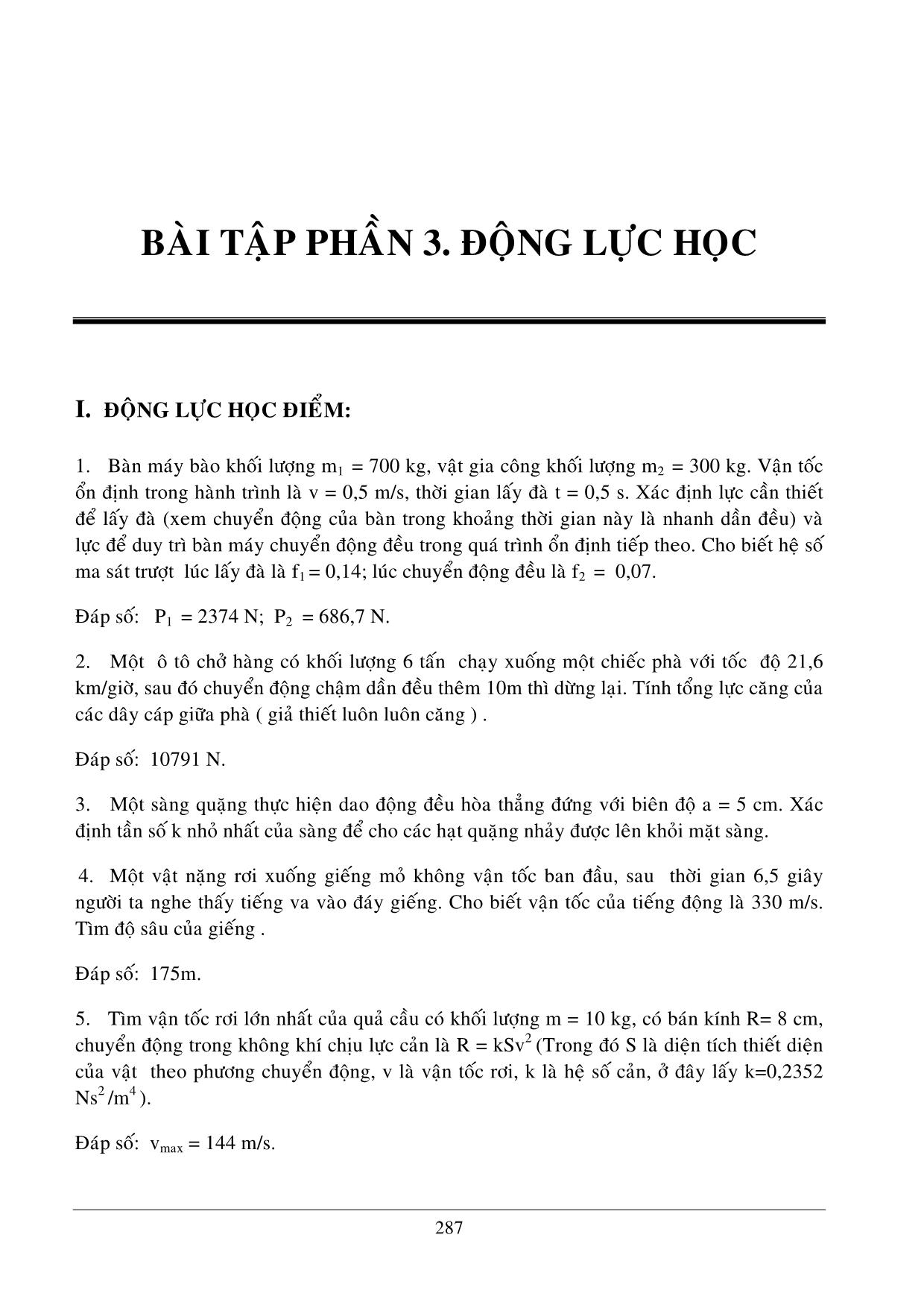 Bài tập phần 3. động lực học trang 1