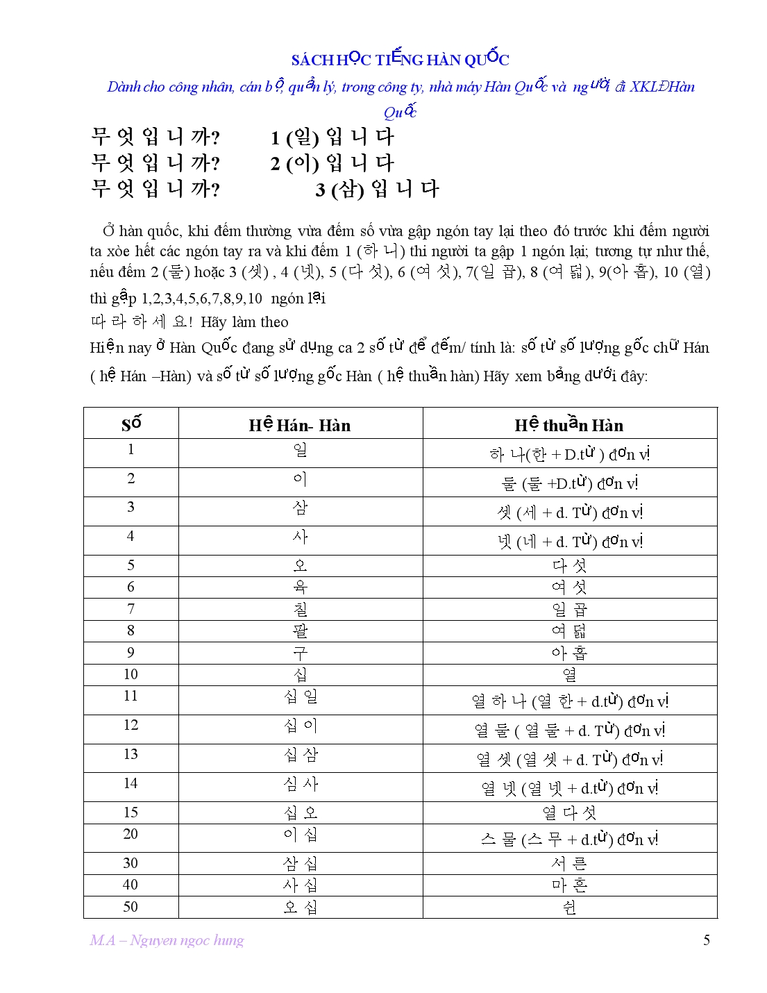 Chữ cái Hàn Quốc trang 5