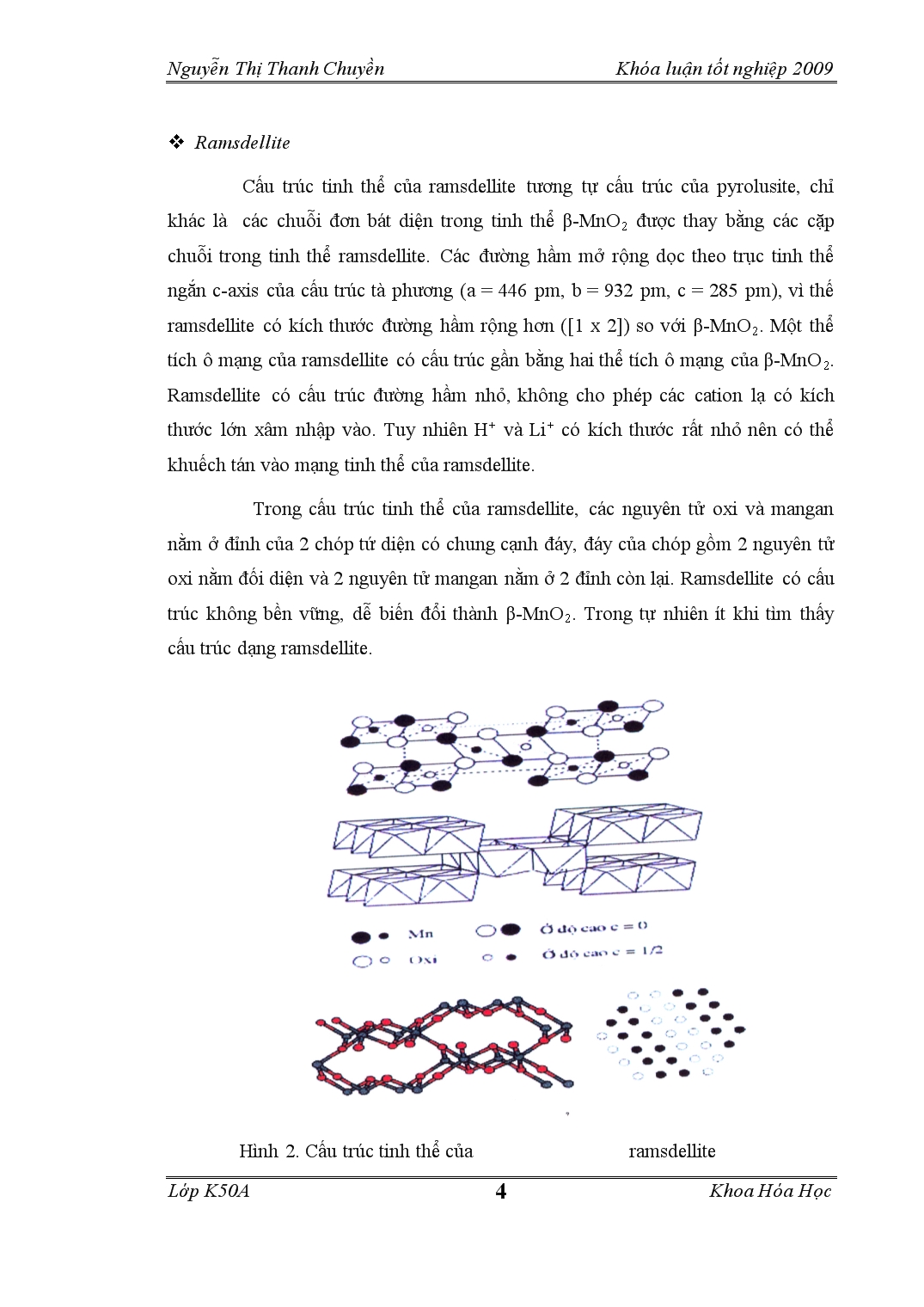 Đề tài Nghiên cứu cấu trúc và tính chất điện hóa của vật liệu oxit mangan được điều chế bằng phương pháp khử trang 4