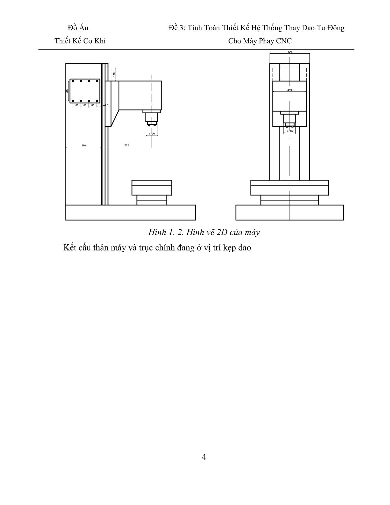 Đề tài Tính toán thiết kế hệ thống thay dao tự động cho máy phay cnc trang 5