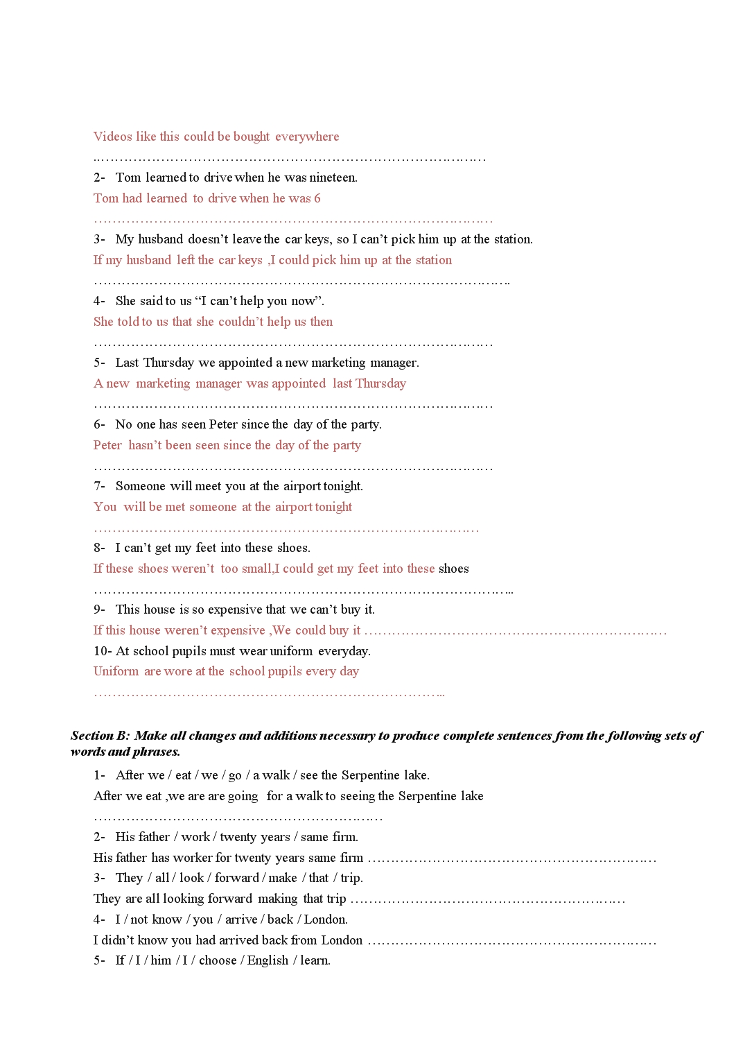 Đề thi môn Tiếng anh – Đề số 4 trang 3