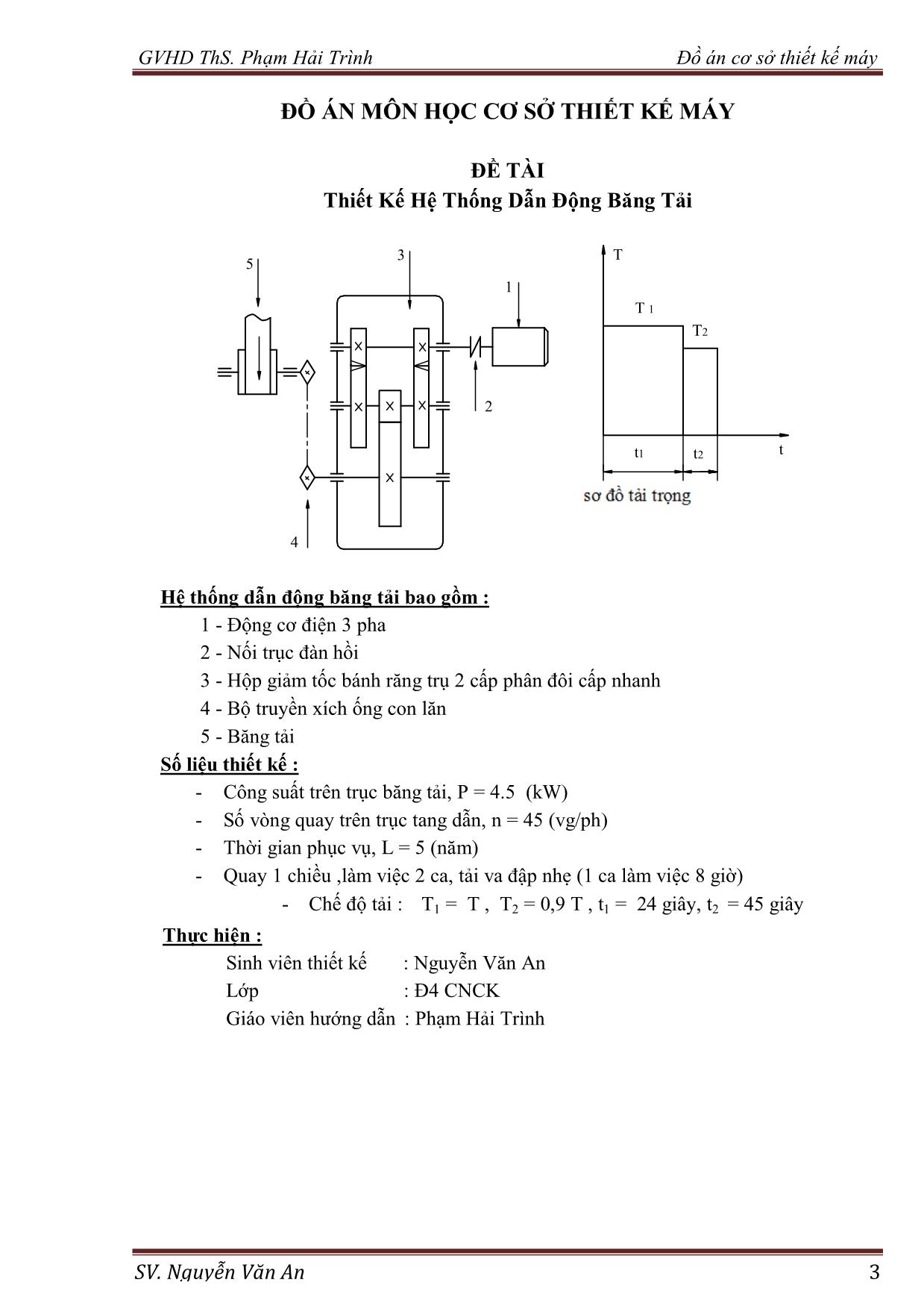 Đồ án Về cơ sở thiết kế máy trang 4