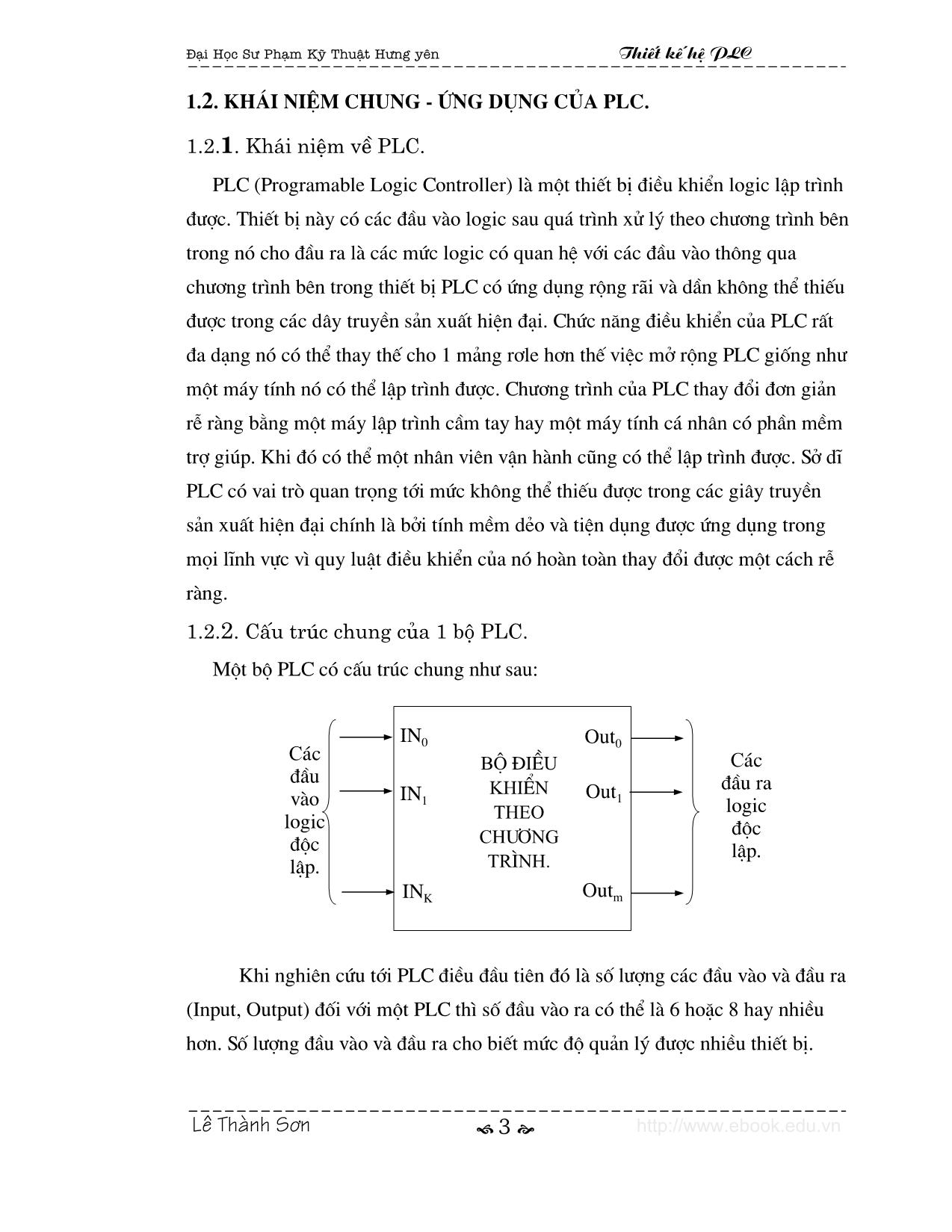 Giới thiệu chung về điều khiển logic và thiết bị plc trang 3