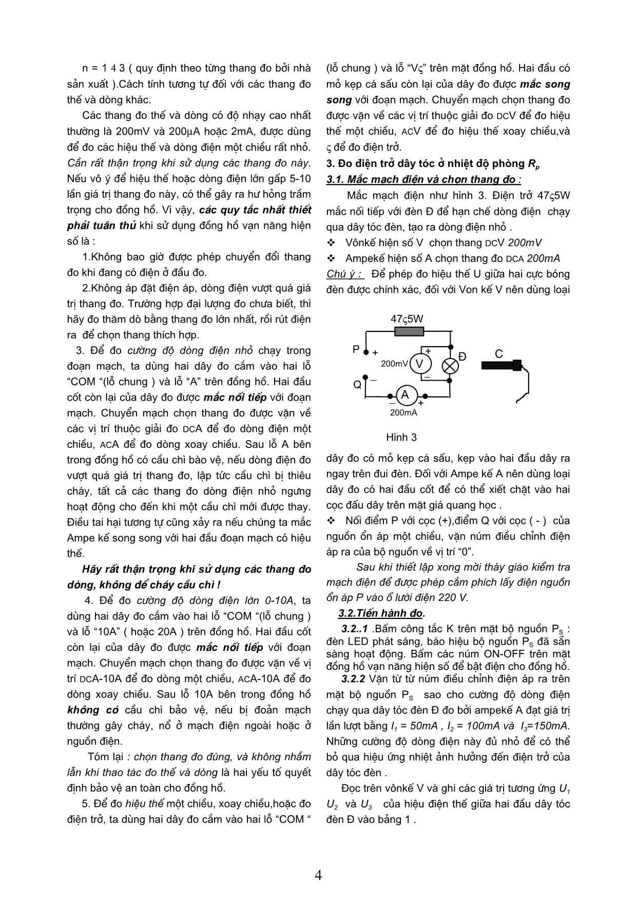 Khảo sát hiện tượng bức xạ nhiệt nghiệm định luật stefan - Boltzmann trang 4
