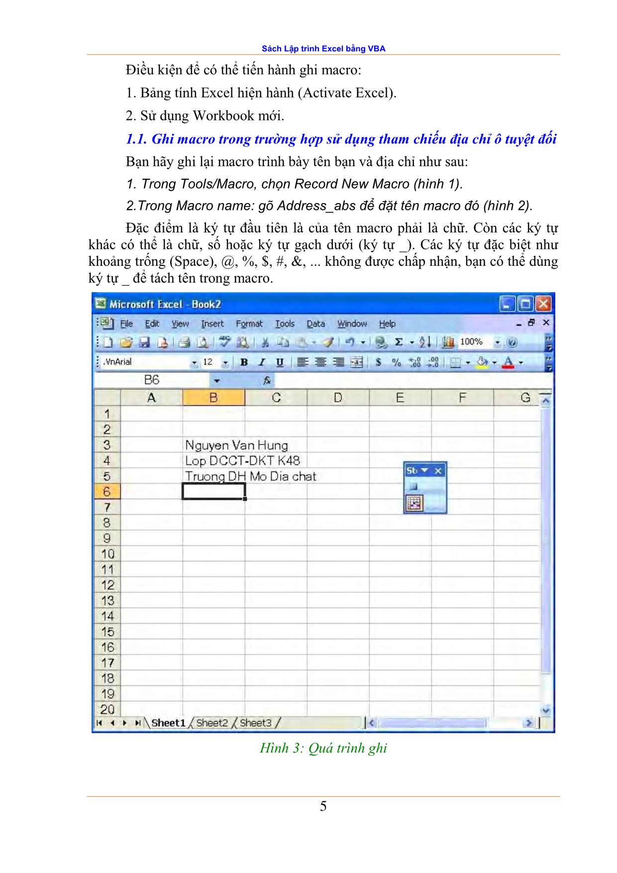 Sách Lập trình Excel bằng VBA trang 5