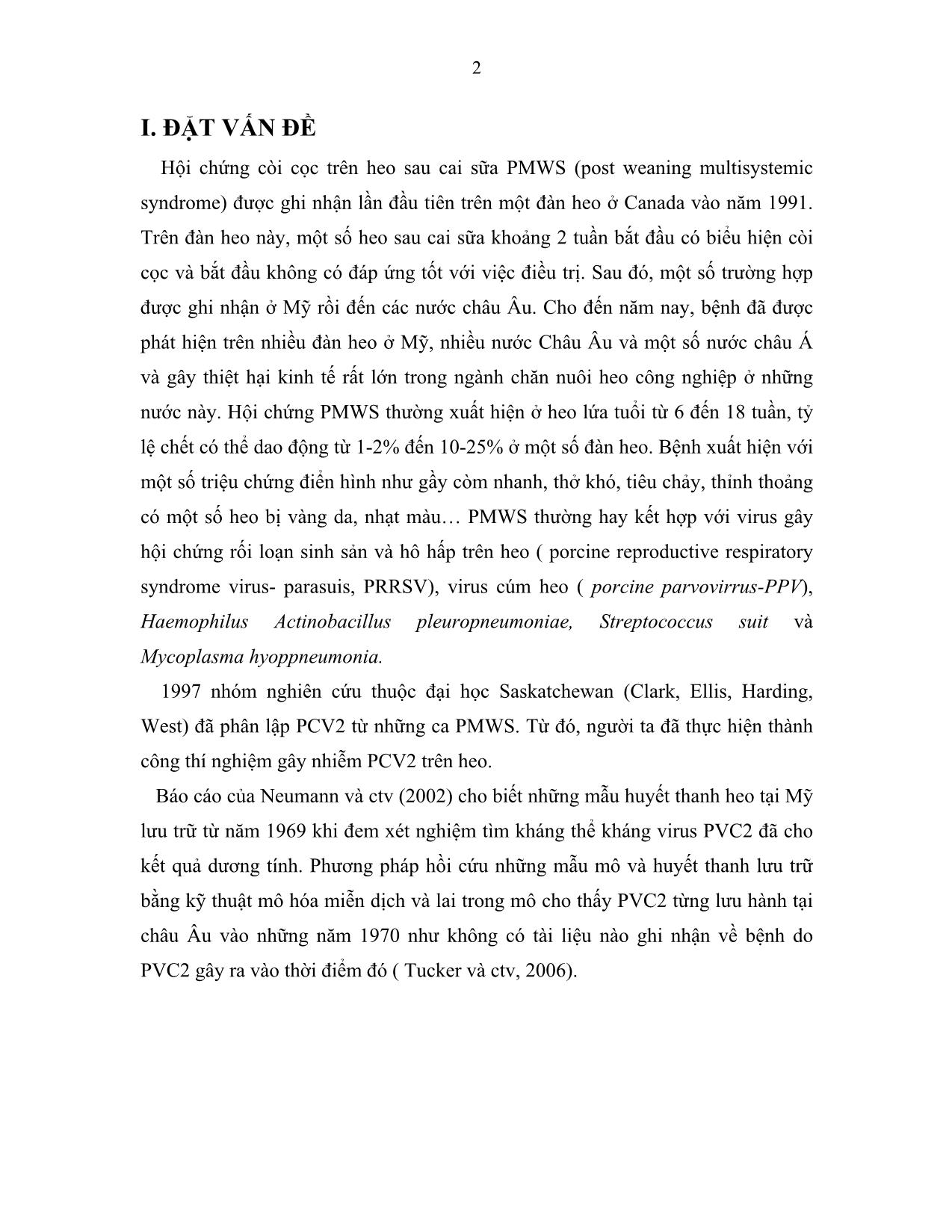 Tiểu luận Chẩn đoán virus pmws (procine multisystemic wasting syndrom) bằng kỹ thuật gene trang 2