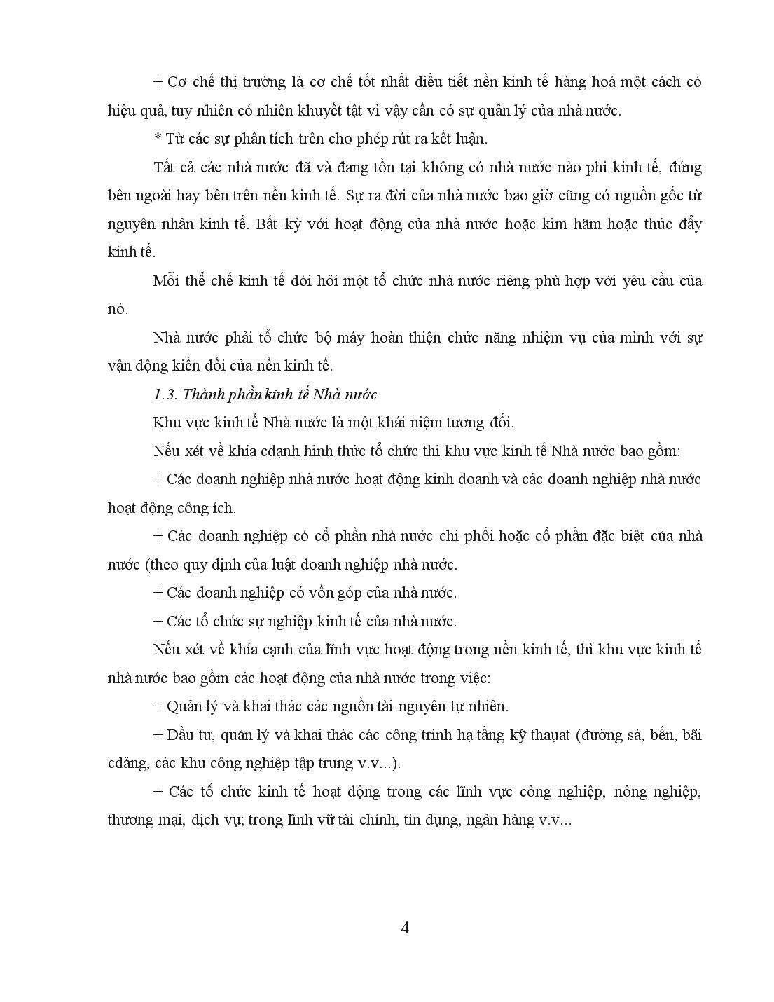 Tiểu luận Kinh tế nhà nước và vai trò chủ đạo của nó trong nền kinh tế thị trường định hướng xã hội chủ nghĩa trang 4