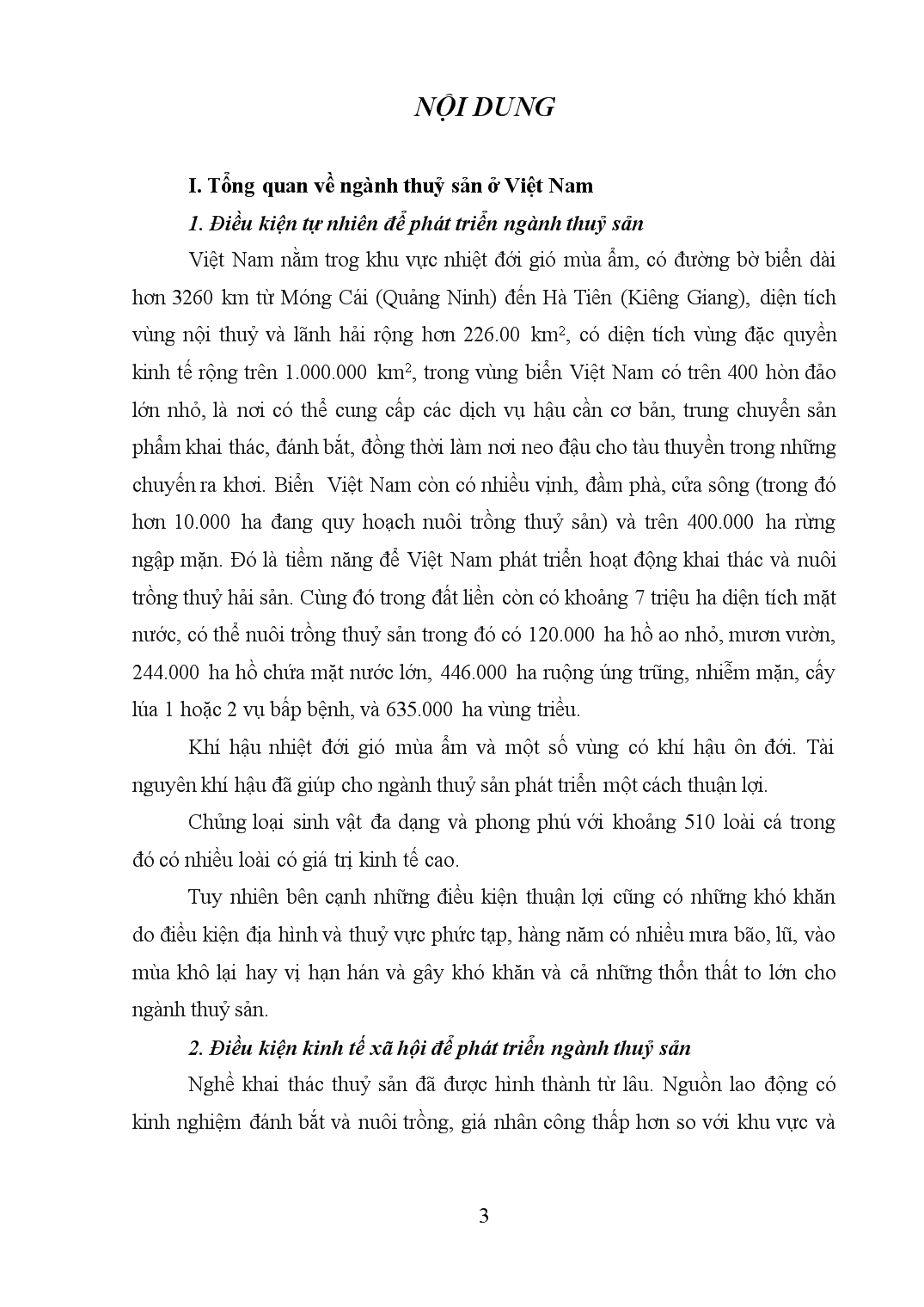 Tiểu luận Xuất khẩu thuỷ sản ở Việt Nam trang 3