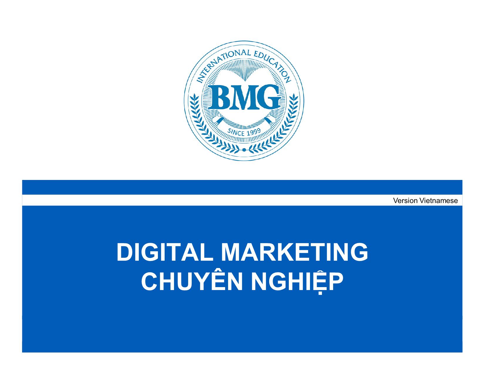 Digital Marketing chuyên nghiệp trang 1
