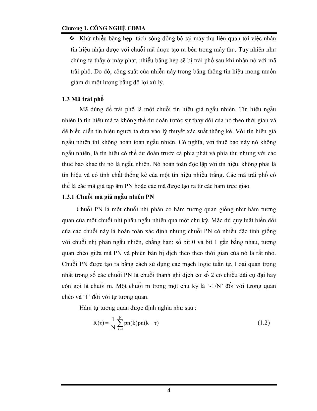 Luận văn Điều khiển công suất trong hệ thống MC - CDMA trang 4