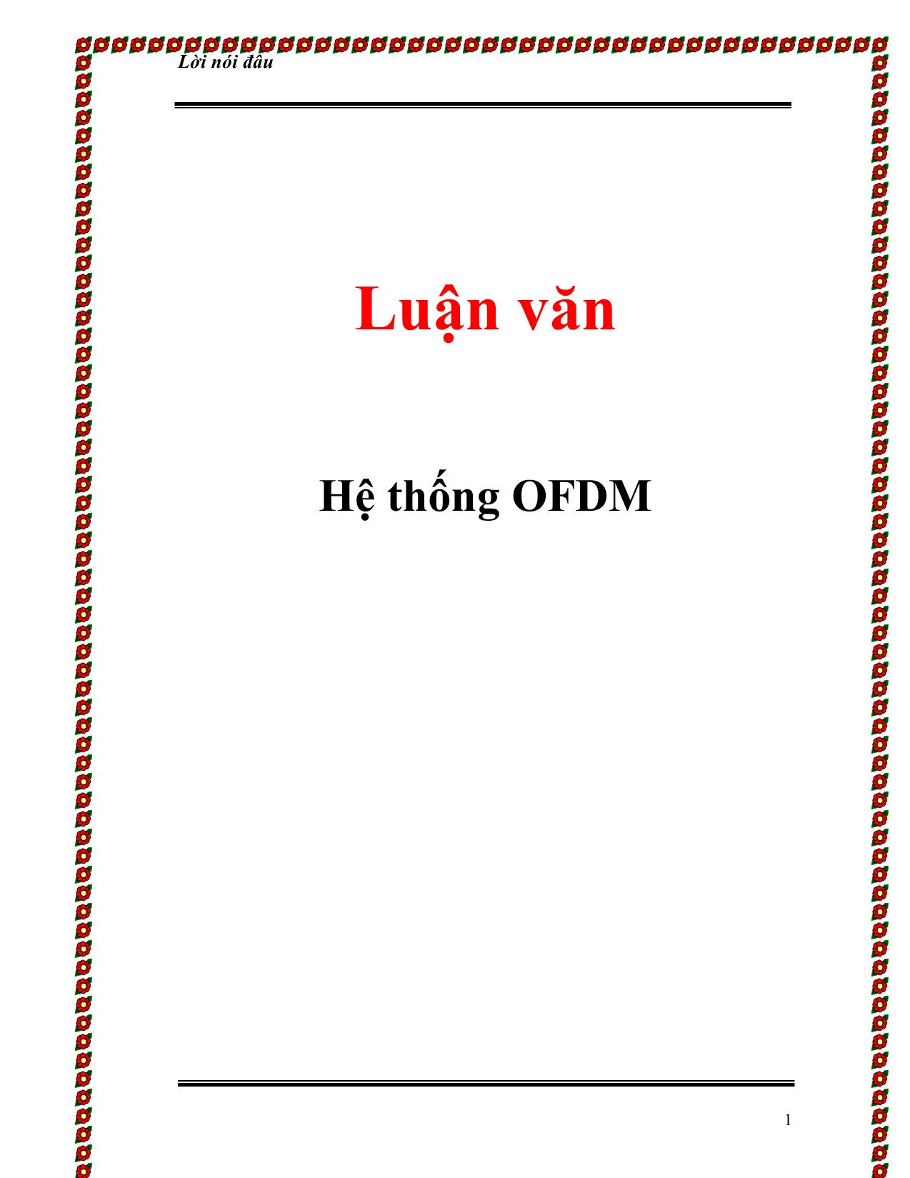 Luận văn Hệ thống OFDM trang 1