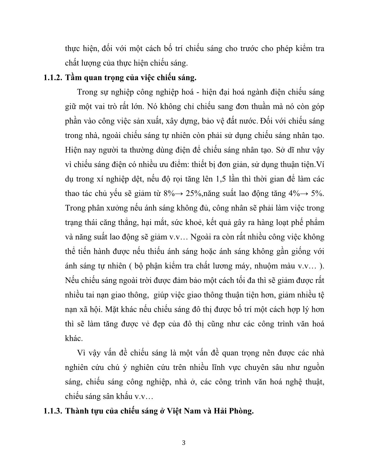Luận văn Thiết kế chiếu sáng đường Lê Hồng Phong sử dụng đèn LED trang 5