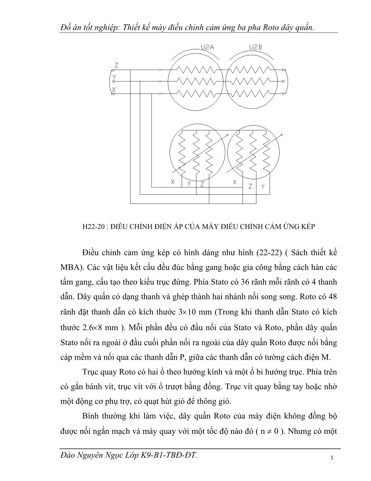 Luận văn Thiết kế máy điều chỉnh cảm ứng ba pha Roto dây quấn trang 5
