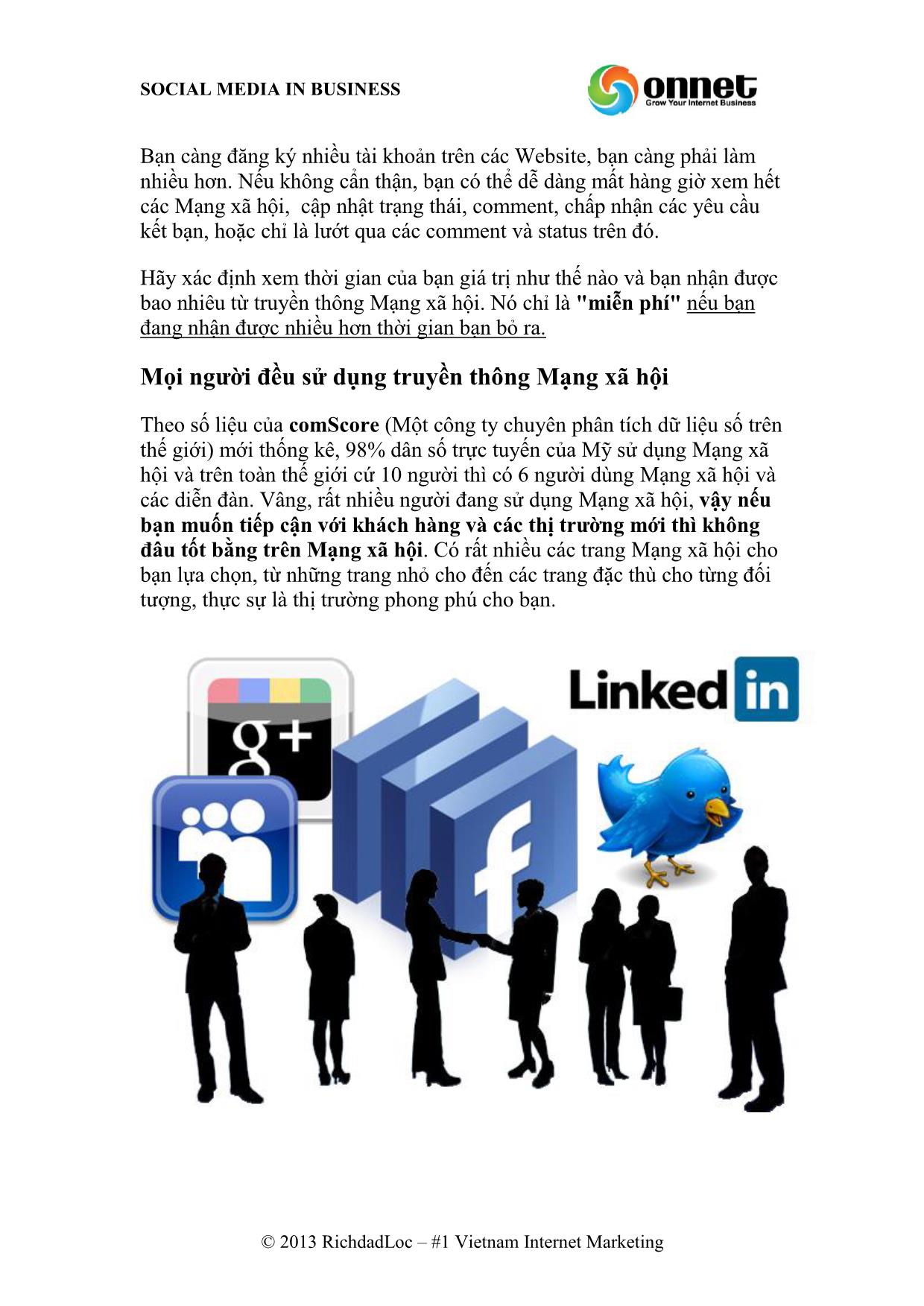 Truyền thông mạng xã hội trong kinh doanh - Hiện thực hóa với doanh nghiệp của bạn trang 5