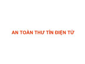 An toàn thư tín điện tử