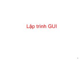 Lập trình GUI