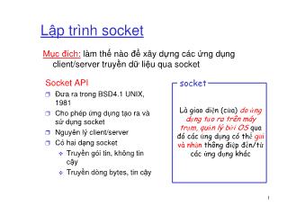 Lập trình socket