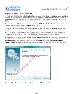 MySQL - Part 1: Installation