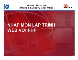 Nhập môn lập trình web với PHP - Bài 2: HTML cơ bản