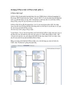 Sử dụng LINQ to SQL