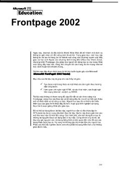 Tài liệu Microsoft FrontPage 2002