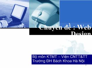 Thiết kế Web với DreamWeaver