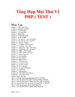 Tổng hợp về PHP