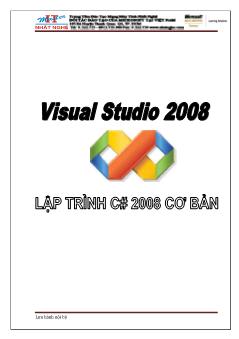 Visual Studio 2008 - Lập trình C# 2008 cơ bản