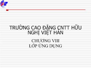 Bài giảng Mạng máy tính - Chương 8: Lớp ứng dụng