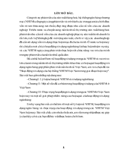 Đề tài Hoạt động tín dụng của hệ thống NHTM Việt Nam trong giai đoạn hiện nay