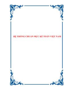 Hệ thống chuẩn mực kế toán Việt Nam