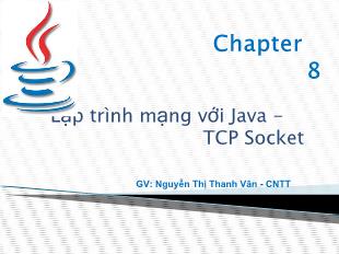 Bài giảng Lập trình mạng với Java - TCP Socket