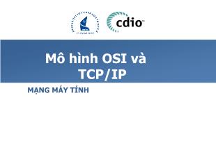 Bài giảng Mô hình OSI và TCP/IP