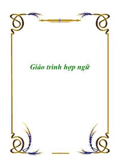 Giáo trình hợp ngữ