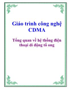 Giáo trình Tổng quan về hệ thống điện thoại di động tổ ong